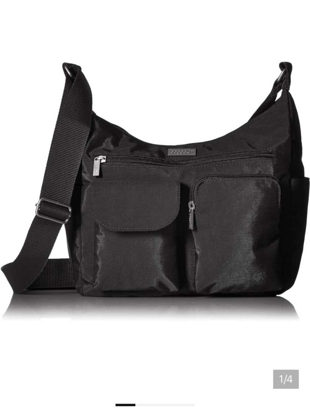50%offw❤️ Baggallini Everyplace Bag Shoulder Bag, Black